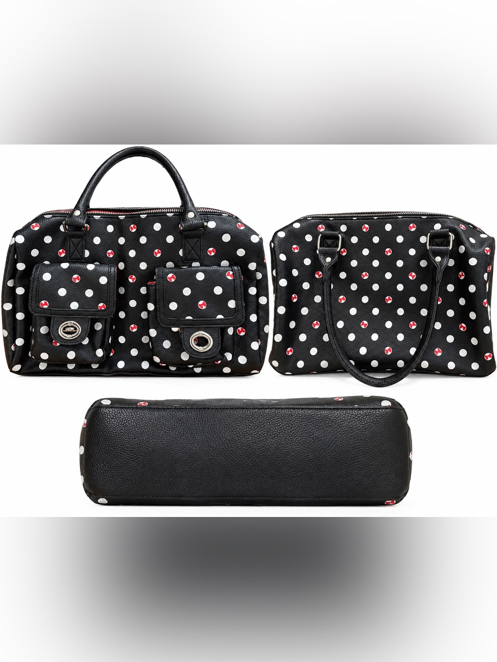 Disney Parks Shanghai Minnie Mouse Polka Dot Satchel Bag 🎀